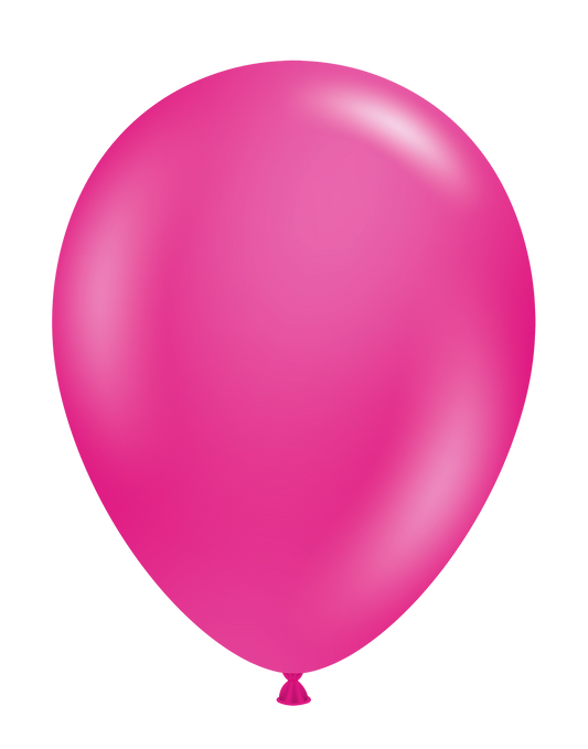 11" Hot Pink  Tuftex Latex  Balloons  Designer  Balloons (100  Per Bag)