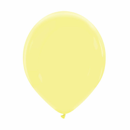 12" Cattex  Premium Lemon  Cream Latex  Balloons (50 Per  Bag)