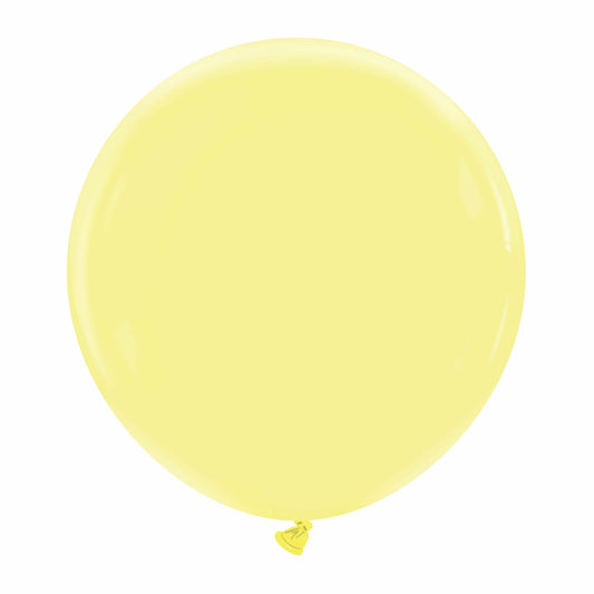 24" Cattex  Premium Lemon  Cream Latex  Balloons (1 Per  Bag)