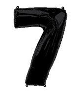 34" Anagram  Brand Black  Number 7  Balloon