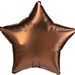 18" Satin Luxe Cocoa Star Foil Balloon